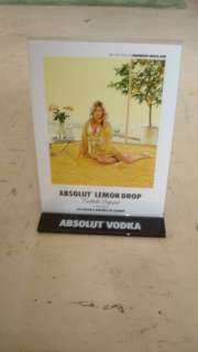 New ABSOLUT Vodka Table Tent & LEMON DROP Insert  