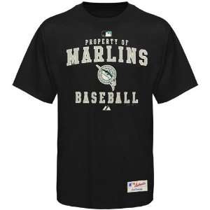   Marlins Black Property Of Heavyweight T shirt