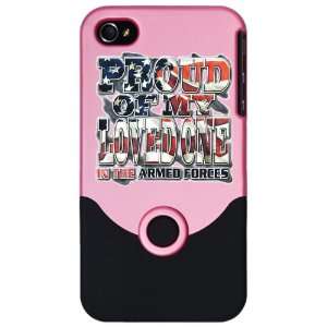  iPhone 4 or 4S Slider Case Pink Proud Of My Loved One In The US 