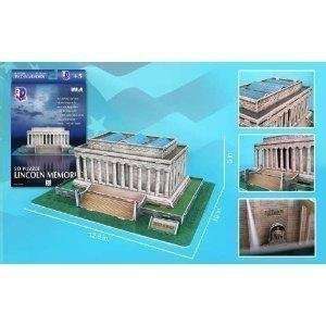  Lincoln Memorial 3D Puzzle 42 Pieces Cubic Fun: Toys 