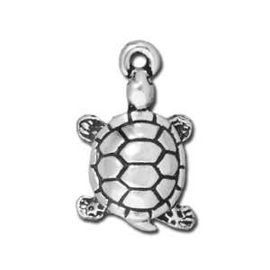  18mm Antique Silver Turtle Charm by TierraCast: Arts 