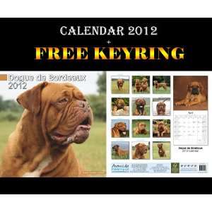  Dogue De Bordeaux Dogs Calendar 2012 + Free Keyring 