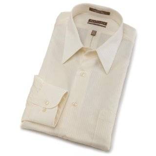   Mens Fitted Long Sleeve Wrinkle Free Satin Stripe Shirt by Van Heusen