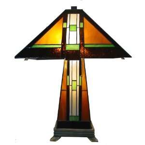  Aztec Mission Tiffany Style Night Light Table Lamp