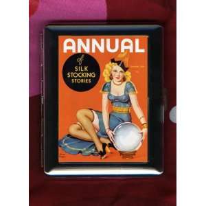   Vintage Pin Up ID CIGARETTE CASE Girl Art: Health & Personal Care