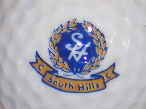 SOUTH HILLS COUNTRY CLUB COURSE LOGO GOLF BALL BALLS B  
