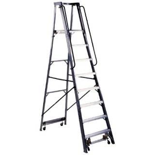   Duty Rating Aluminum Mobile Platform Ladder, 8 Foot