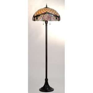  Meyda 82307 63.5 Inch High Jeweled Rose Floor Lamp