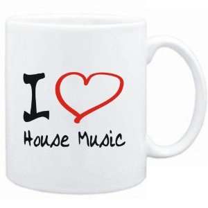  Mug White  I LOVE House Music  Music