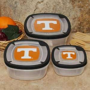   Tennessee Volunteers 3 Pack Square Food Containers