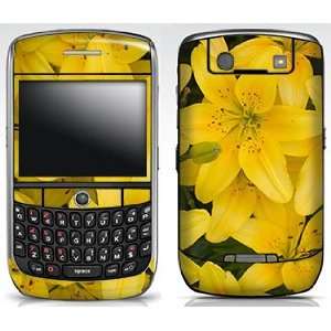  Yellow Lilly Skin for Blackberry Curve 8900 Phone: Cell 