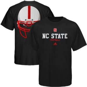 adidas North Carolina State Wolfpack Eyes T Shirt   Black (Small 