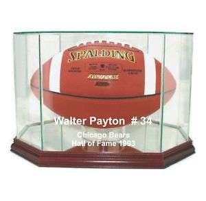 Walter Payton Chicago Bears F/S Football Display Case  