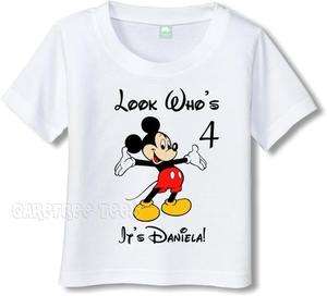 Mickey Mouse T Shirt Personalized w/ Your name or text  
