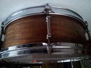 Vintage Ludwig WFL Mahogany Snare Drum model 3507 tube lugs  