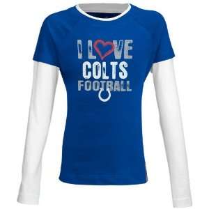 Reebok Indianapolis Colts Youth Royal Blue Love Double Layer Long 