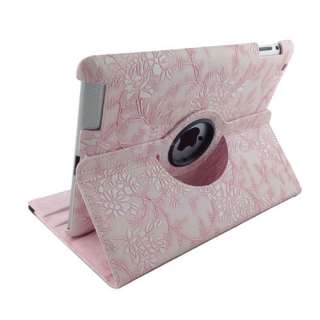 The New iPad 3 360° Rotating Magnetic PU Leather Case Smart Cover 