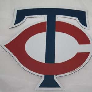  Minnesota Twins Cap Logo TC MLB Car Magnet: Sports 