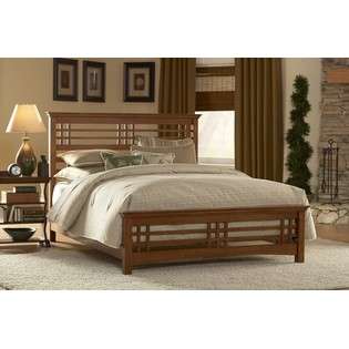Fashion Bed Group Full Size Wood Bed with Rails   Avery Mission Style 