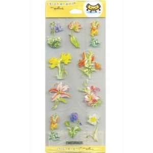  Easter 2 Sheet Flower Clear Stickers Toys & Games