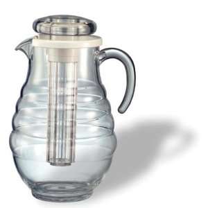   Acrylic Water Pitcher, 3.3 liter (111.5 oz), ribbed: Kitchen & Dining