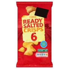 Tesco Ready Salted Crisps 6 Pack   Groceries   Tesco Groceries