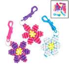 Designed 2B Sweet Pony Bead Flower Key Chain Craft Set (1 dz)