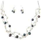 Fashion Jewelry For Everyone Collections Dark Blue White Freshwater 
