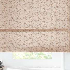Whole Home Jacqueline Botanical Light filtering Roman Shade at  