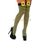 Leg Avenue Bee Yellow Black Striped Halloween Thigh High Stockings 