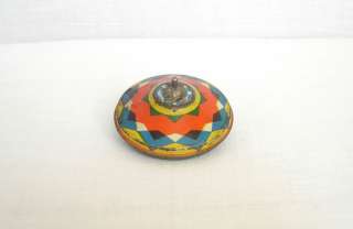 Antique German litho tin toy spinning top. Preserved in very good 