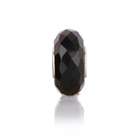 Bling Jewelry Black Faceted Crystal Glass Bead Compatible with Biagi 