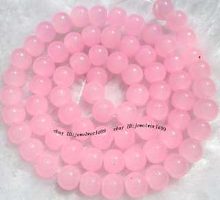 Light Pink Synthesis Jade Round 6mm Loose Beads 15