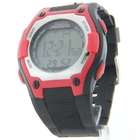  Fighter Mens Cage Fighter Rubberized Band Digital Watch CF332005BSRD