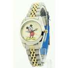 Disney Womens Mickey Mouse Two tone Stainless Steel Band Watch MCK806