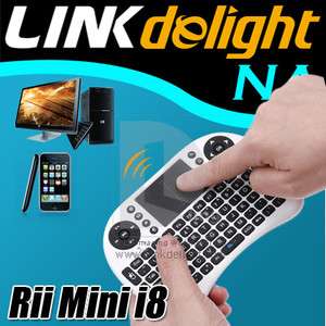 Rii Mini i8 2.4G USB Wireless Keyboard Touchpad Android TV Box PS3 