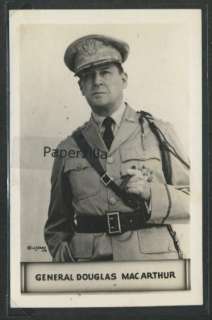 RPPC 1940s GENERAL Douglas MacArthur in DRESS Uniform  