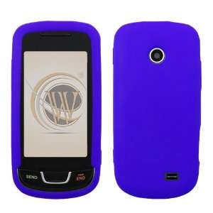   Blue Silicone Skin Cover for Samsung T528g Cell Phones & Accessories