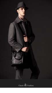   mens new Cowhide shoulder (iPad,laptop) brown black bags handbags A411