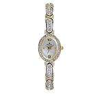Bulova Ladies Watch w/Crystal Accent Champagne Dial & Two tone Band at 
