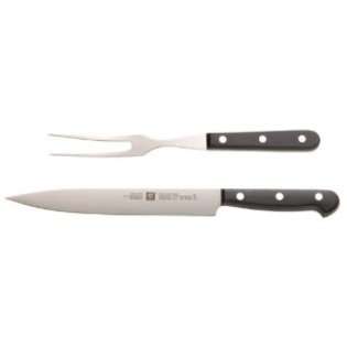   Gourmet 2 Piece High Carbon Stainless Steel Carving Set 