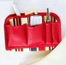 Small Makeup/ Phone Storage Organizer Mulit Bag RED  