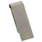 Stainless Steel Money Clip with Gold Plating