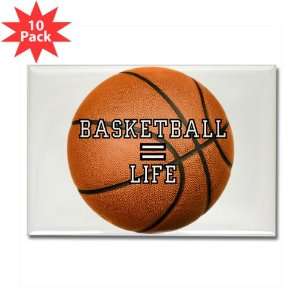   : Rectangle Magnet (10 Pack) Basketball Equals Life: Everything Else