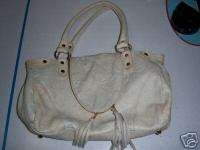 Regina Italian supple white leather handbag Purse new  