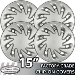    1995 2003 Ford Windstar 15 Silver Clip On Hubcaps Automotive