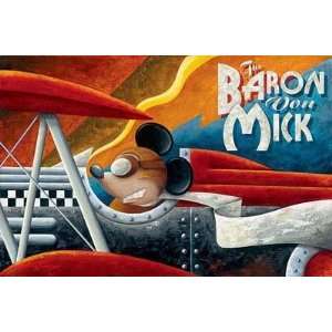  The Baron Von Mick   Disney Fine Art Giclee by Mike Kungl 