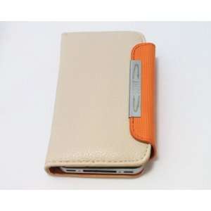 Premium Leather Wallet Case for Apple iPhone 4/4S Case Cover With ID 
