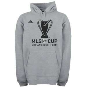  2011 MLS Cup Grey adidas Event Fleece Hooded Sweatshirt 
