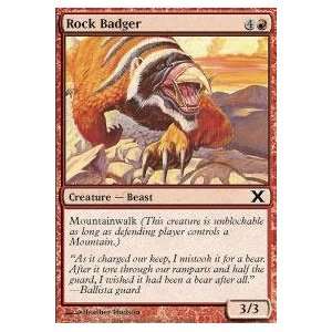  Magic the Gathering   Rock Badger   Tenth Edition   Foil 